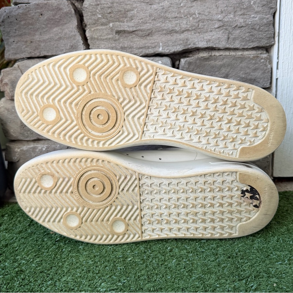 Golden Goose Pure Star White Leather Mens Sneakers - Picture 12 of 13